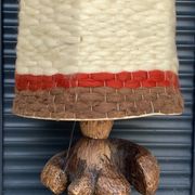 Vintage 70's wool lampshade