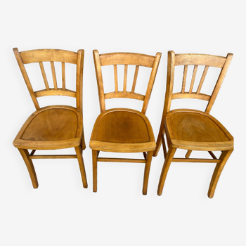 Suite de trois chaises Bistrot Luterma