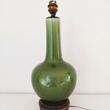 Green ceramic lamp foot