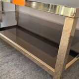 Belgo Chrom fine gold 23ct coffee table from the 70s