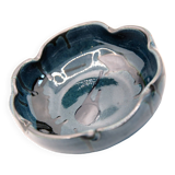 Spanish cup in midnight blue ceramic spotted with black by Ignacio Buxo