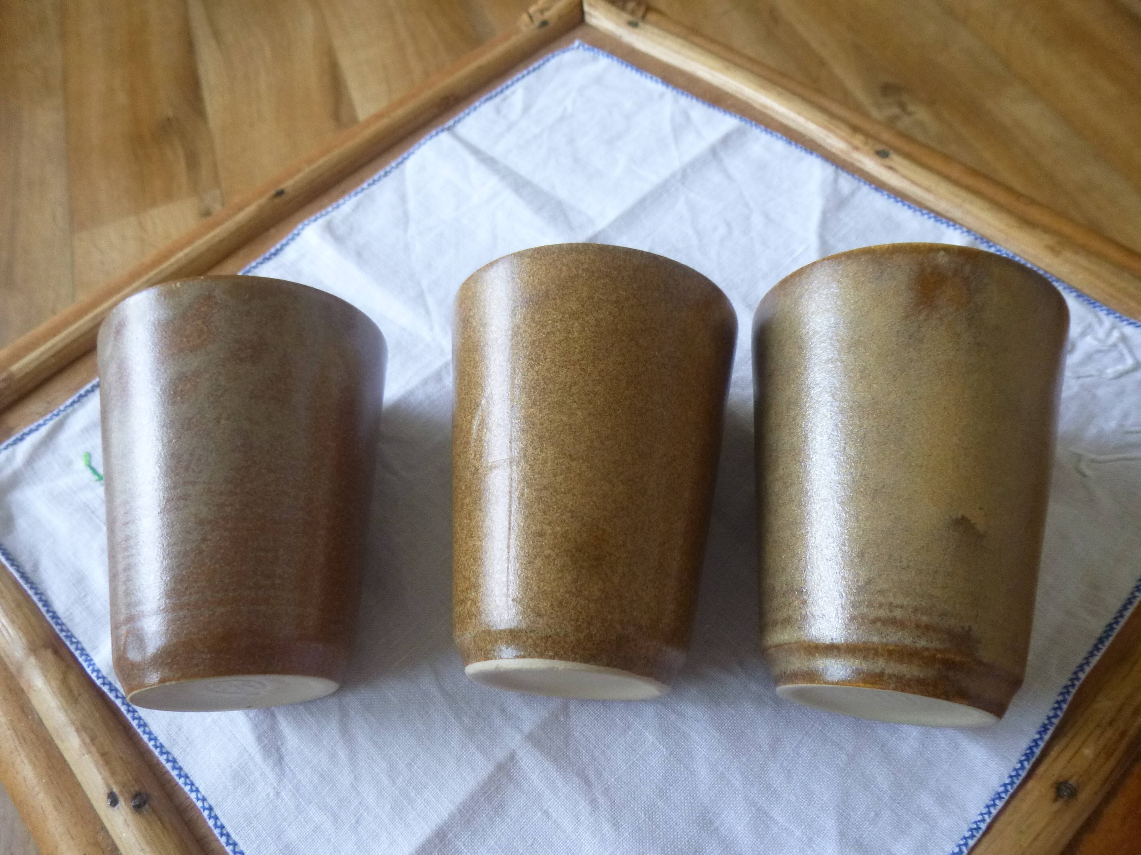 Digoin stoneware glasses