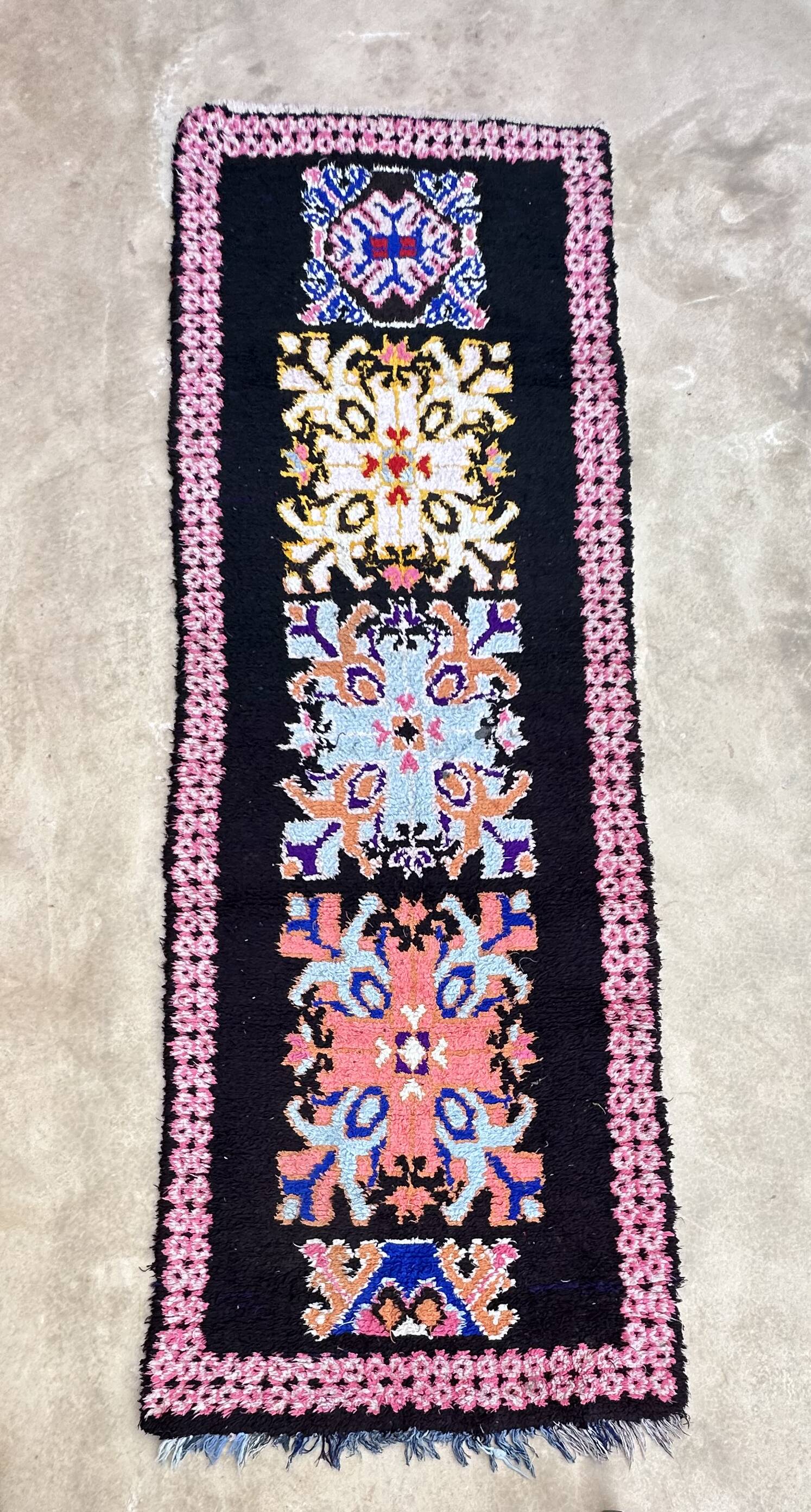 Colorful moroccan rug - 97 x 285 cm