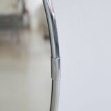 Miroir ovale chromé argenté