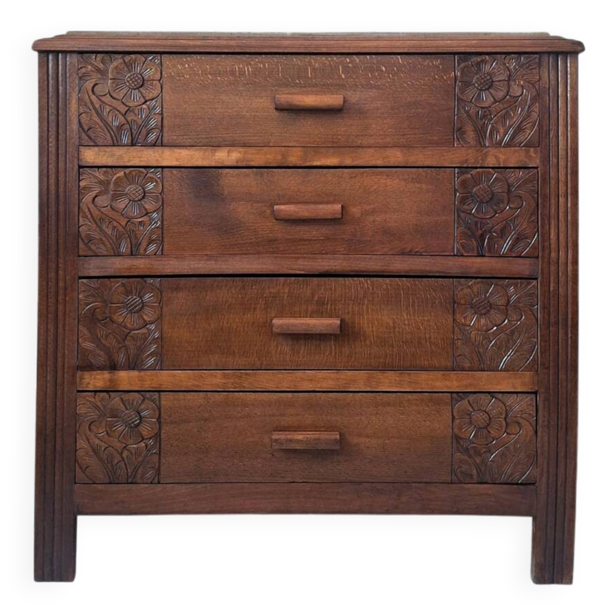 Art Deco chest of drawers, vintage antique furniture