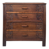Art Deco chest of drawers, vintage antique furniture