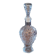 Moulded glass carafe with grape cluster decoration – 1950s