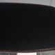 Black coffee table with Black glass plate 1960s