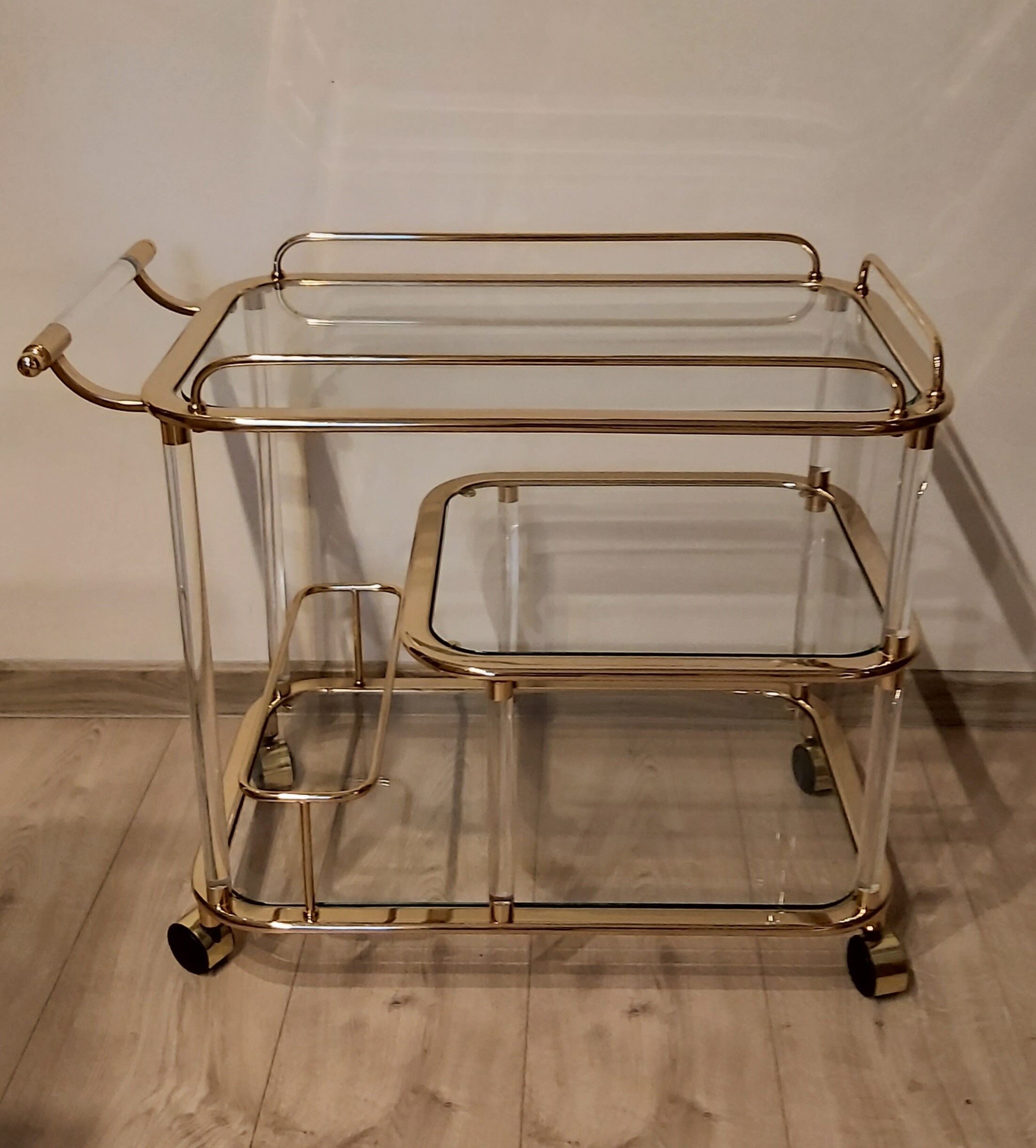 Bar cart, designed by F. Orsenigo, Orsenigo, Italy, 1980s