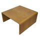 Table basse carrée minimaliste en chêne, années 70