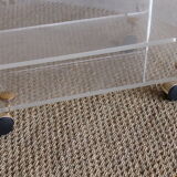 Plexiglass coffee table David Lange
