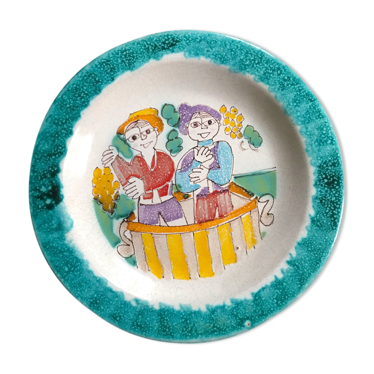 Assiette du céramiste sicilien Giovanni de Simone 1964
