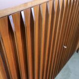 Buffet vintage en noyer, commode vintage, 1960
