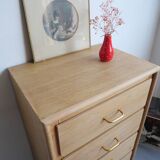 Vintage oak chest of drawers renovated