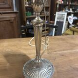 Pair of silver metal torches