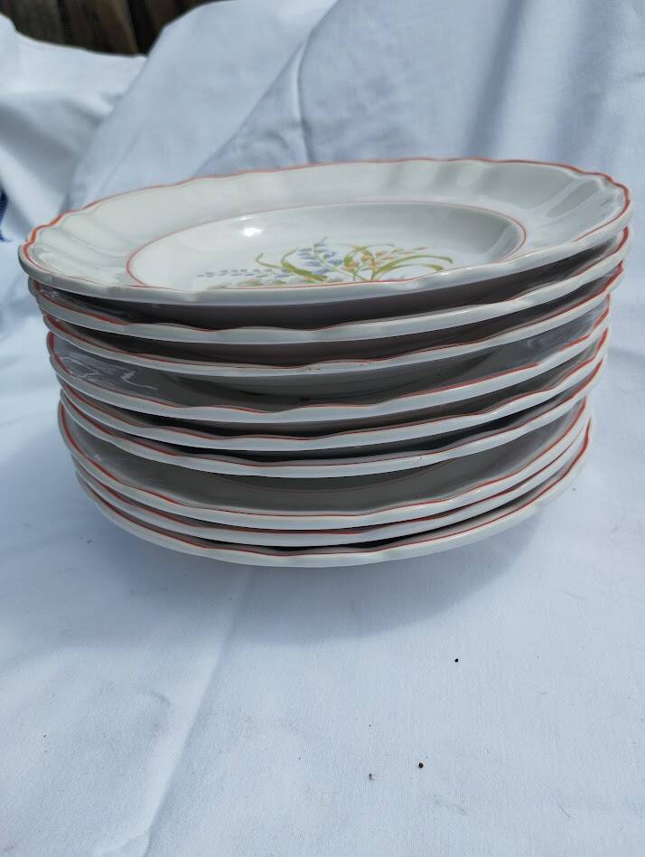 6 deep plates – Capôa earthenware – vintage Portuguese