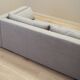 Canapé d'angle gris, design scandinave, années 00