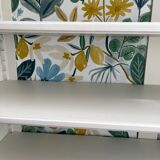 Low oak bookcase