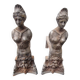 Pair of goddess andirons