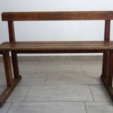 Rustic School Bench, 1950s