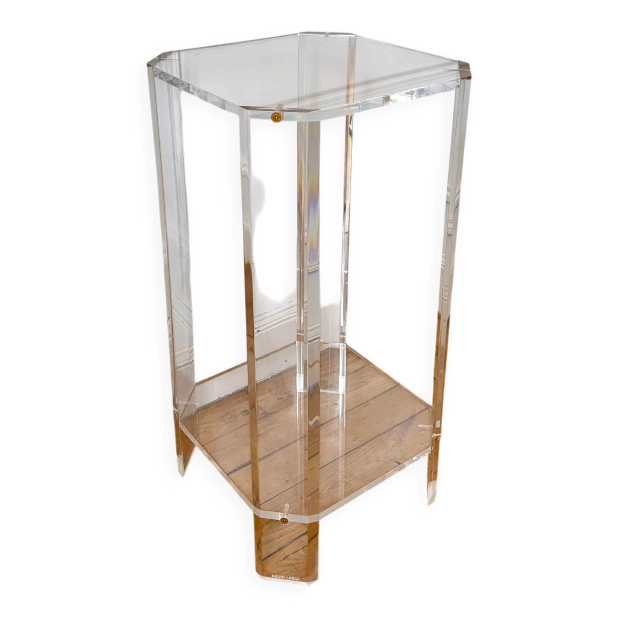 Plexiglass pedestal David Lange