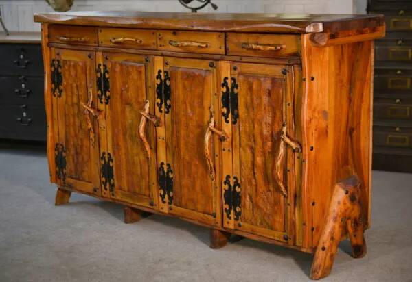 Sculptural brutalist sideboard 1970’s