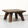 Table basse brutaliste en chêne