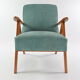 Fauteuil kompas vert océan