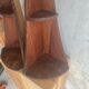 Pair of vintage corner shelves