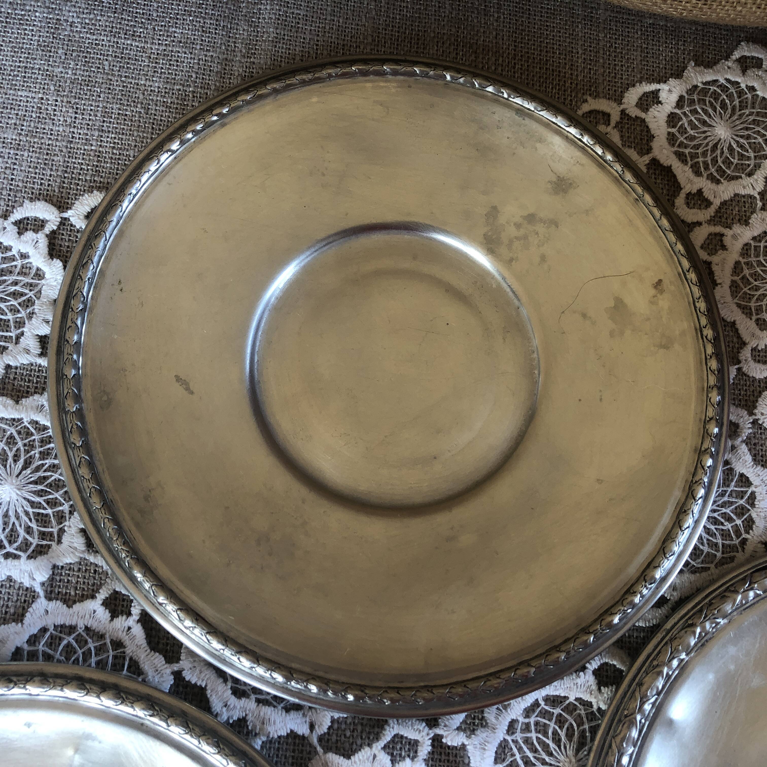 Set of 3 old "silverware" cups