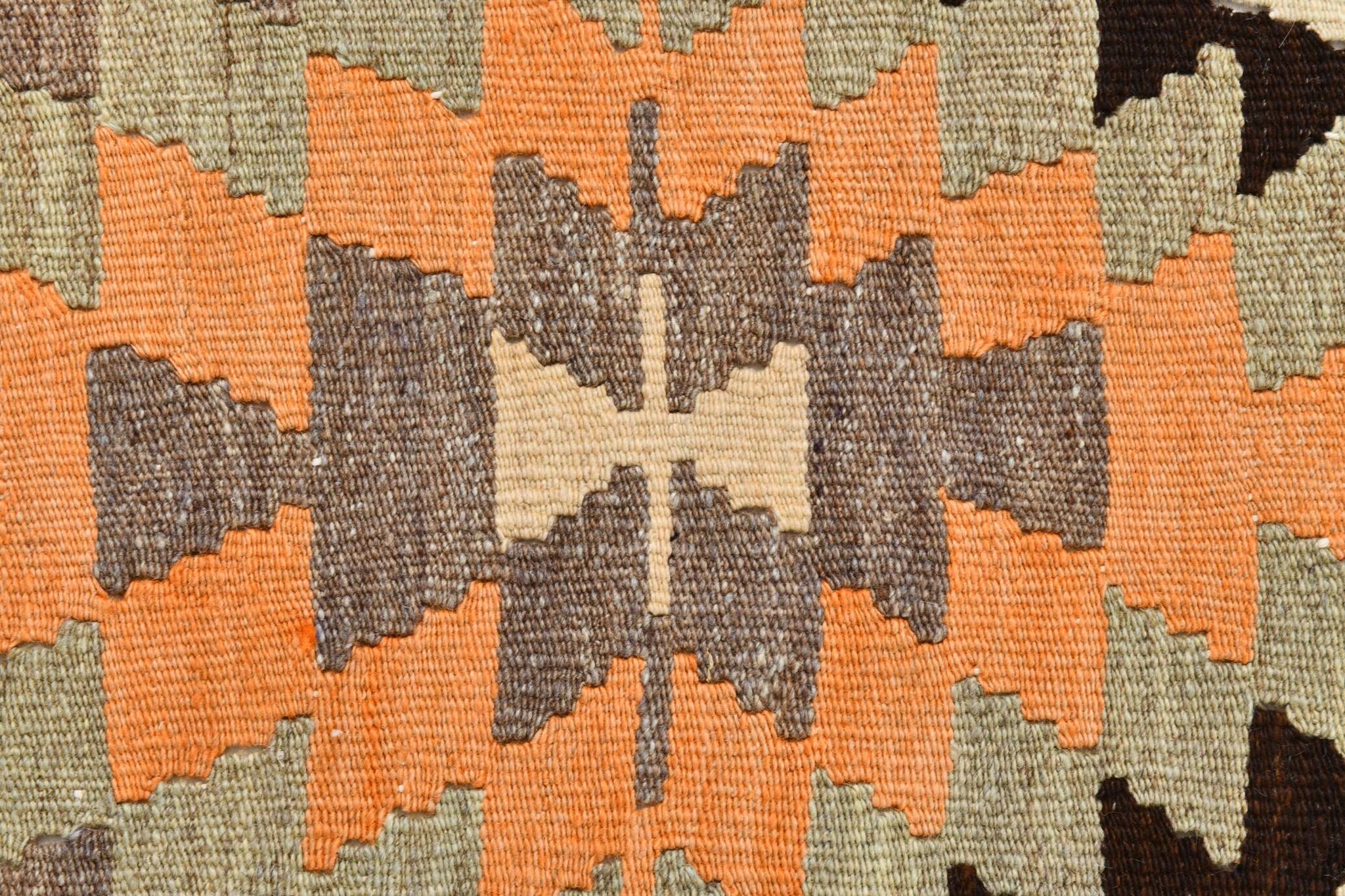 Tapis Kilim Vintage – Motifs Géométriques Tribaux, Tissé Main, 172x346 Cm