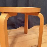 Pair of NE60 stools designed by Alvar Aalto, Artek, Finland, 1980s