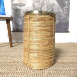 1970 Rattan basket Gabriella Crespi style