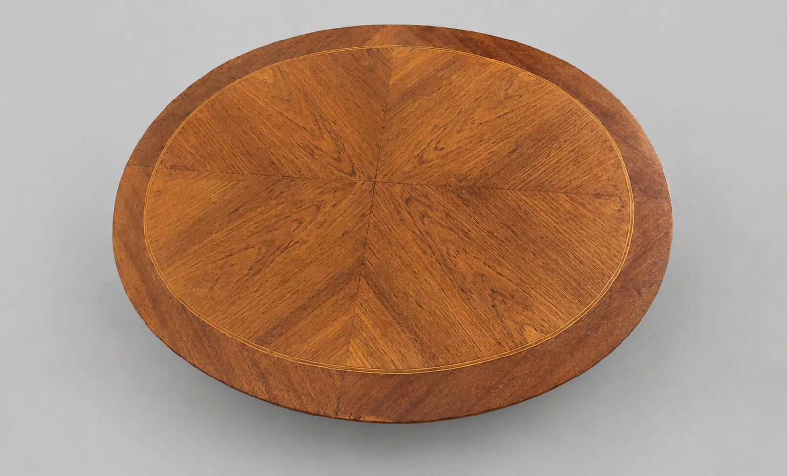 Oval guéridon Louis XVI — Sun marquetry — 19th century