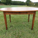 Oval cherry farmhouse table