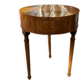 Antique Louis XVI Round Side Table Walnut 1780