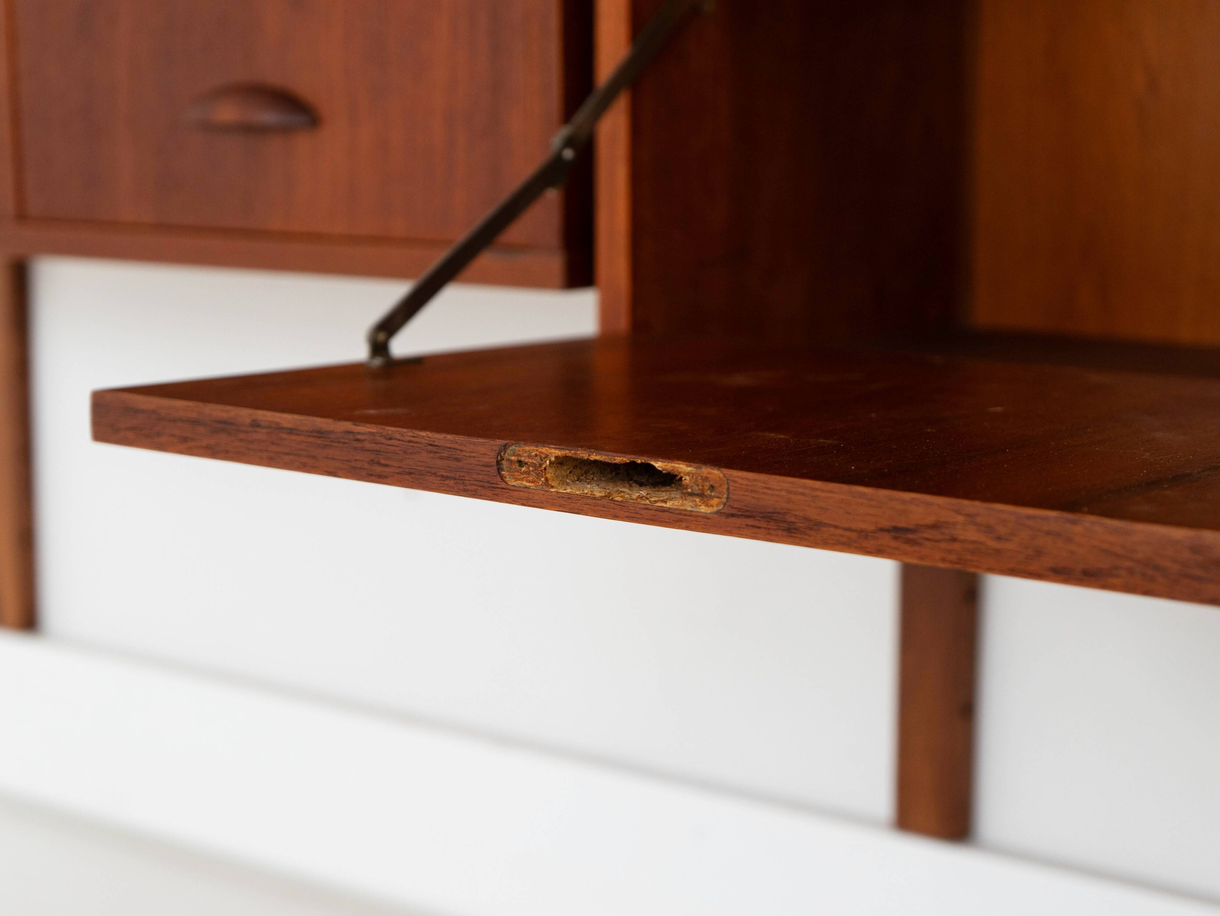 Teak modular shelving unit, Danish design, 1960s, made in Denmark