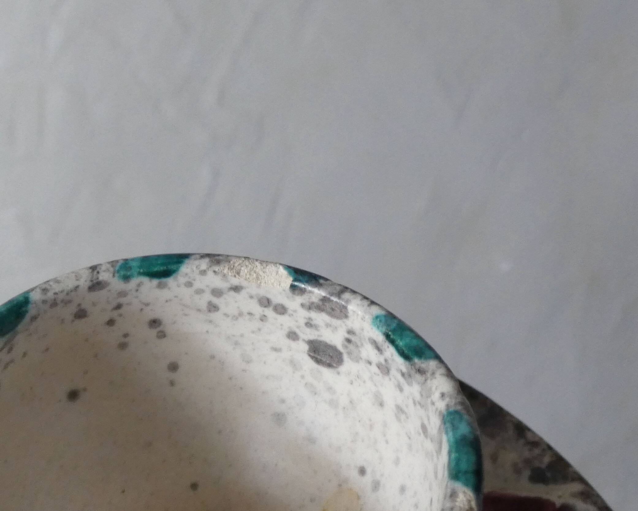 Vallauris ceramic eggcup signed Yvan Borty