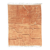 Moroccan shaggy orange rug 250×360 cm