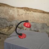 Red designer desk lamp for Hustadt, by Klaus Hempel. 1970s