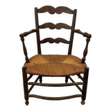 Provençal straw armchair from the 18th century