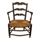 Fauteuil paillé Provençal du XVIII Eme siècle