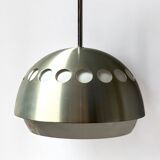 Large Space Age Hanging Lamp with Metal and ABS Lampshade, 1970s
