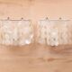 Pairs of Arditi wall lights in mother-of-pearl pastilles, 1980s