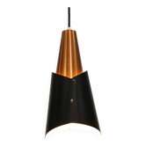 Danish Modern Copper / black  design lamp - 1960s Style