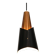 Danish Modern Copper / black  design lamp - 1960s Style