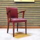 Fauteuil Bridge Stella 1950 bordeaux