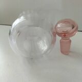 Carafe bottle Cristalerie Hartzviller pink