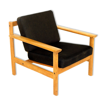 Fauteuil scandinave en chêne, Suède, 1960