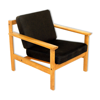 Fauteuil scandinave en chêne, Suède, 1960